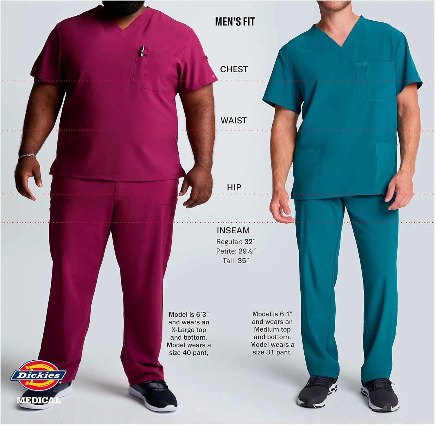 Dickies Dynamix Men Warm Up Scrubs Jacket Zip Front DK310
