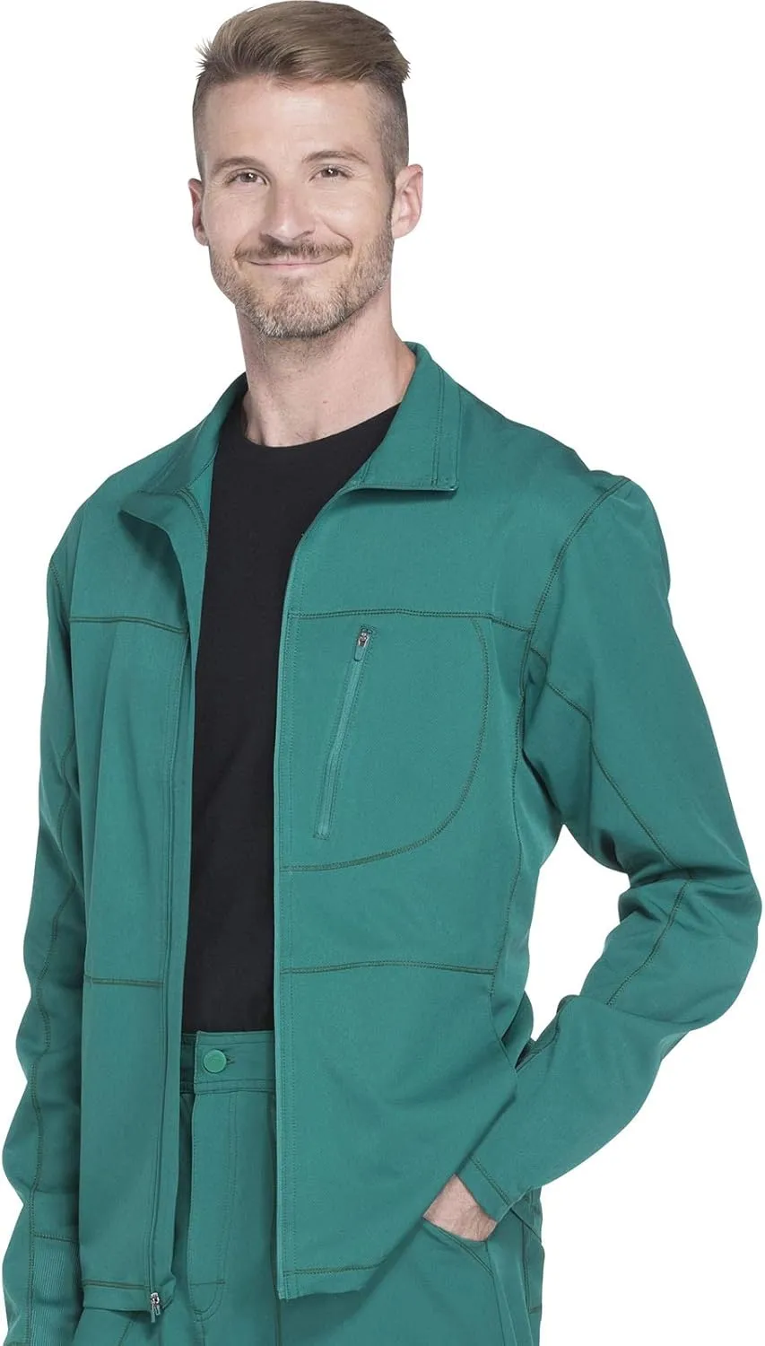 Dickies Dynamix Men Warm Up Scrubs Jacket Zip Front DK310