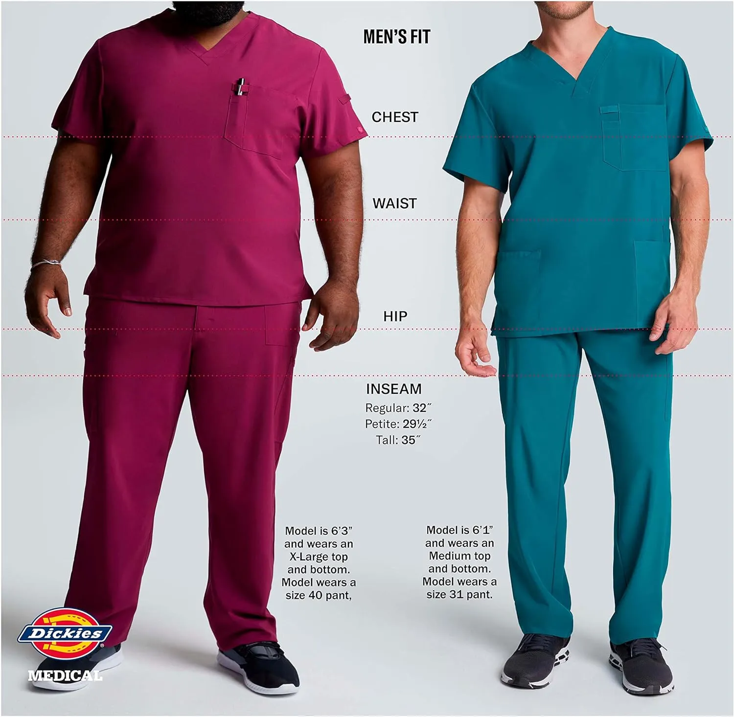 Dickies Dynamix Men Warm Up Scrubs Jacket Zip Front DK310