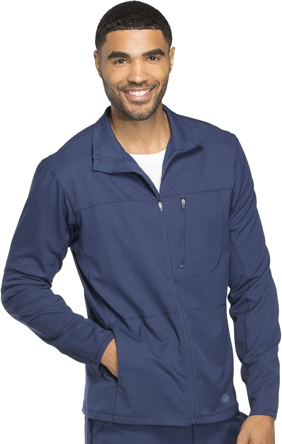 Dickies Dynamix Men Warm Up Scrubs Jacket Zip Front DK310