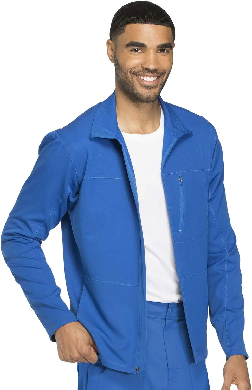 Dickies Dynamix Men Warm Up Scrubs Jacket Zip Front DK310
