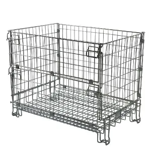 Euro Hypacage - Large Collapsible Wire Mesh Pallet Cage, 600KG Capacity