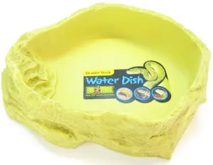 Exo-Terra Granite Rock Reptile Water Dish - X-Large - 10.75"L x 9"W x 3"H