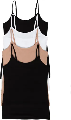 Felina Cotton Modal Stretch Camisole 4-Pack