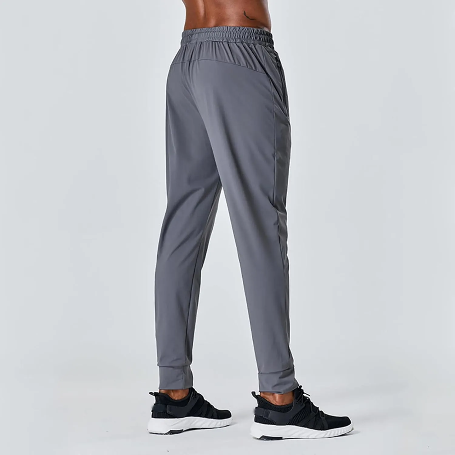 FZVYD Black Chinos Mens Casual Elastic Drawstring Cargo Pants Lightweight Relaxed Fit Cotton Workout Sweatpants 2023