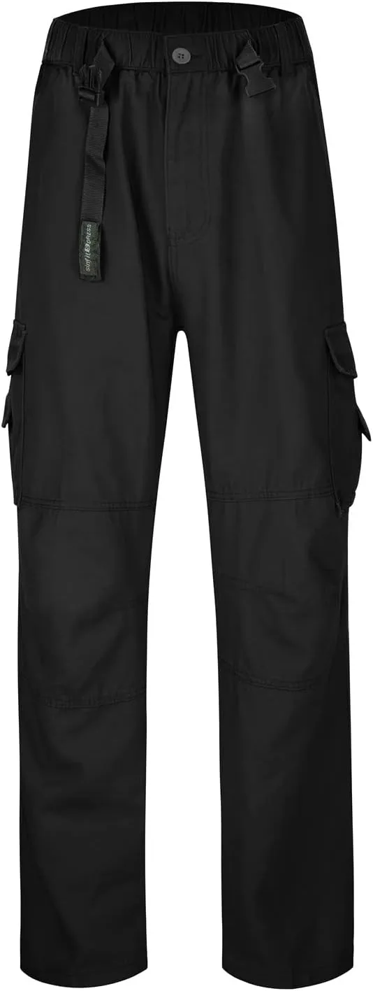 GIERIDUC Cargo Pants for Men Relaxed Fit Black Dress Pants Men Slim Fit Wide Leg Corduroy Pants Mens Stretch Suit Pants Mens