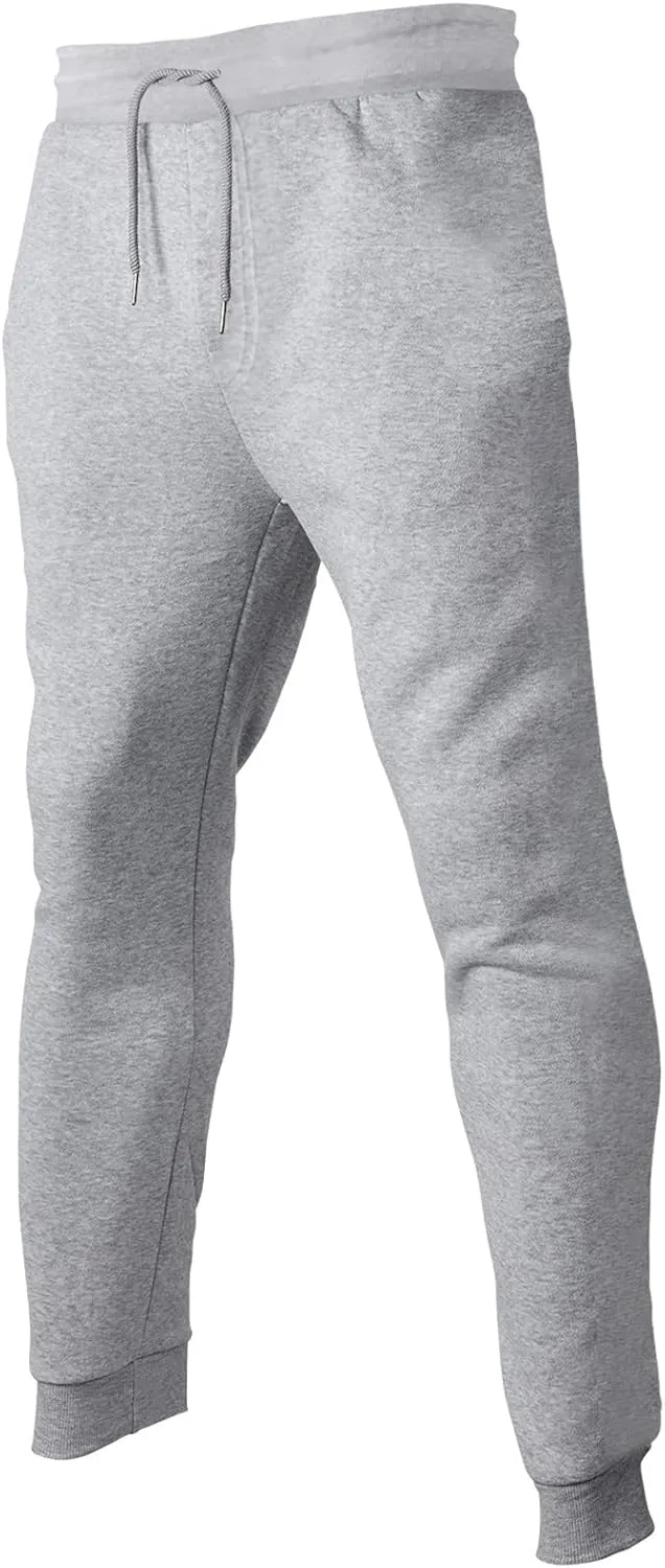 GIERIDUC Joggers Pants for Men with Pockets Mens Jogger Fleece Sweatpants Dress Pants for Short Men Light Blue Trousers Mens
