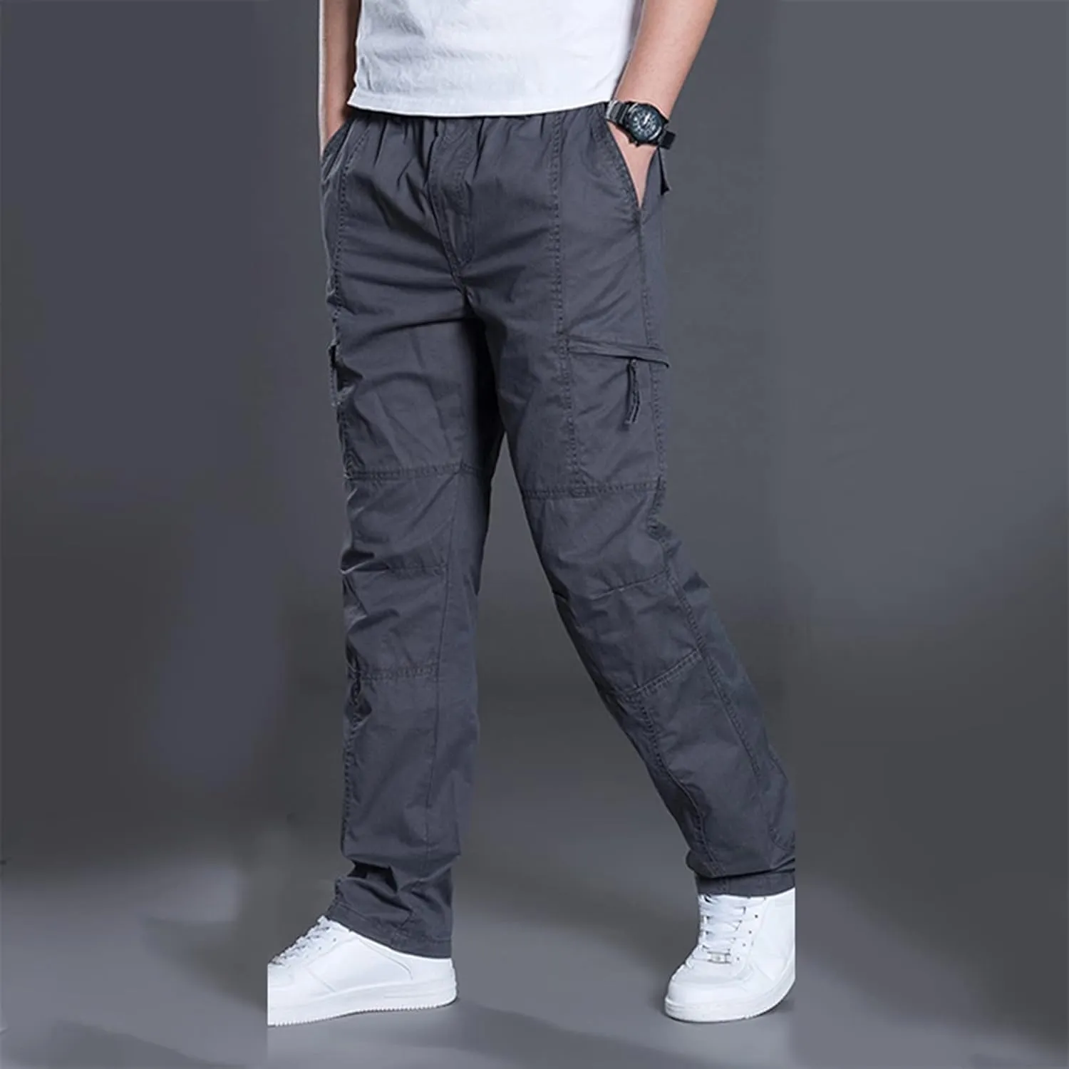 GIERIDUC Men's Athletic Running Joggers Stretch Country Corduroy Pants Mens Sherpa Lined Sweatpants Best Dress Pants for Men