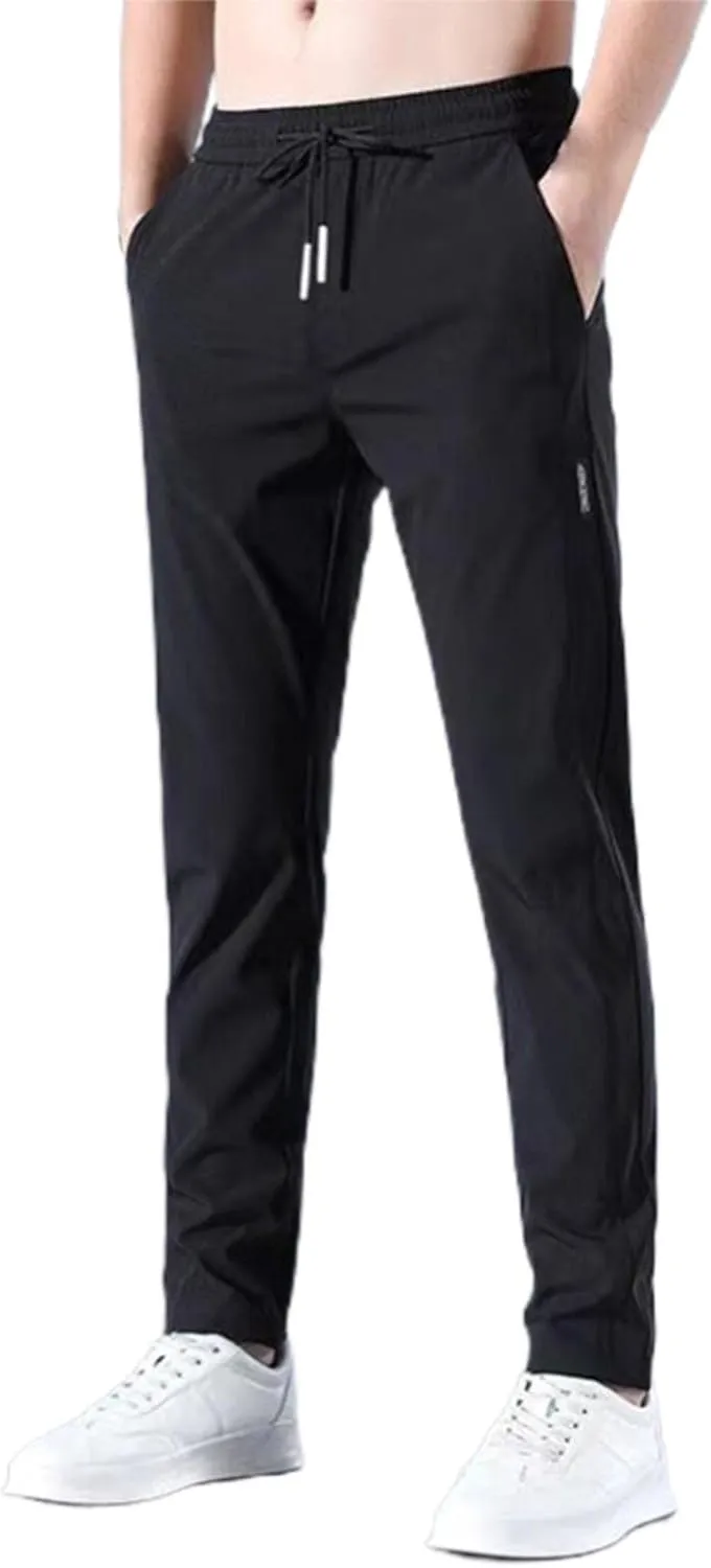 GIERIDUC Men's Drawstring Waist Cargo Pants Mens Cargo Shorts Size 33 Waist Mens Long Underwear Pants Fleece Cargo Pants Men