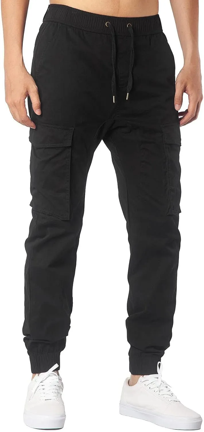 GIERIDUC Mens Fleece Sweatpants Winter Men's Five Pocket Corduroy Pants Winter Sports Pants for Men Mens Dark Green Trousers