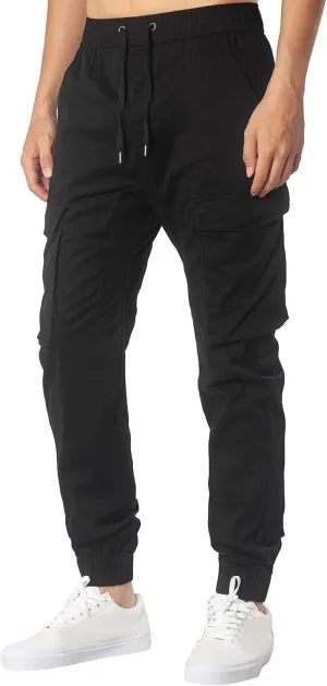 GIERIDUC Mens Fleece Sweatpants Winter Men's Five Pocket Corduroy Pants Winter Sports Pants for Men Mens Dark Green Trousers