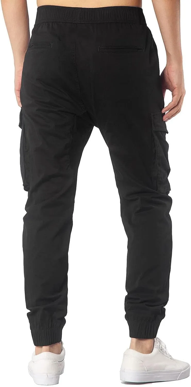 GIERIDUC Mens Fleece Sweatpants Winter Men's Five Pocket Corduroy Pants Winter Sports Pants for Men Mens Dark Green Trousers