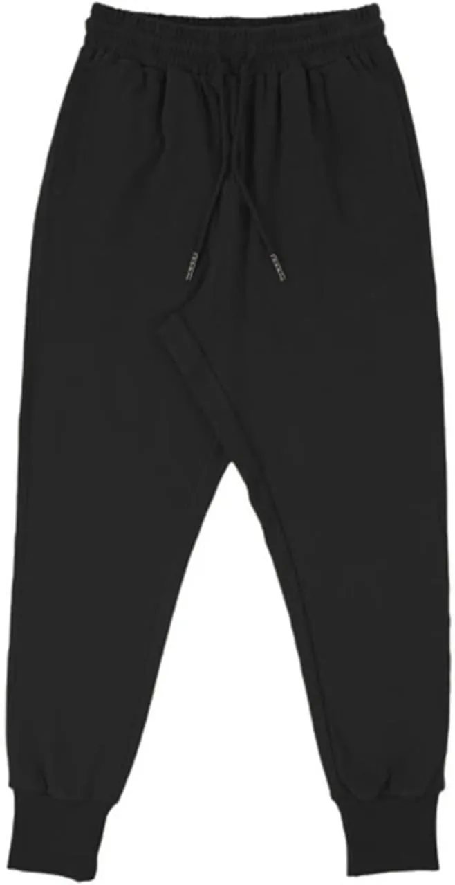 GIERIDUC Mens Heavyweight Fleece Sweatpants Tactical Pants for Men Black Corduroy Pants Mens Skinny Sweatpants