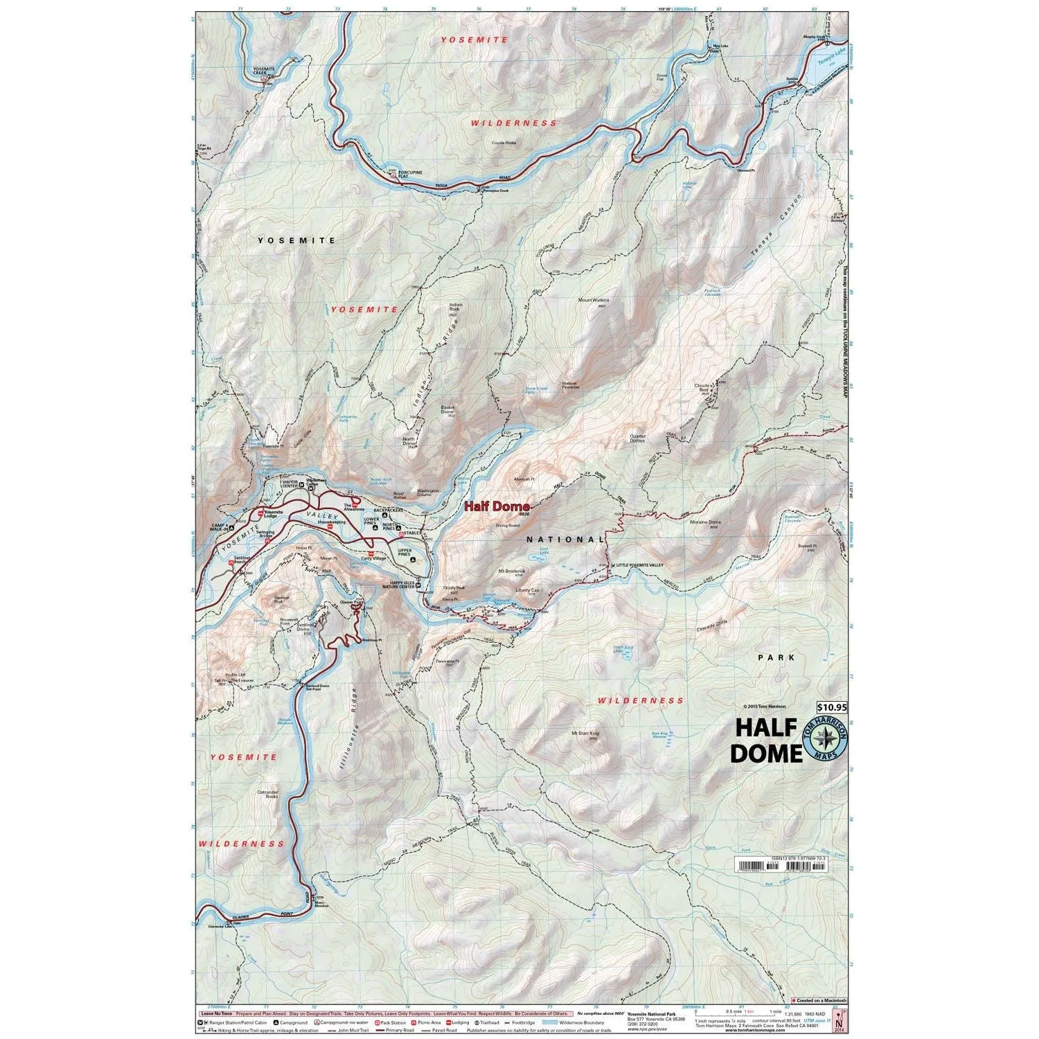 Half Dome Trail Map