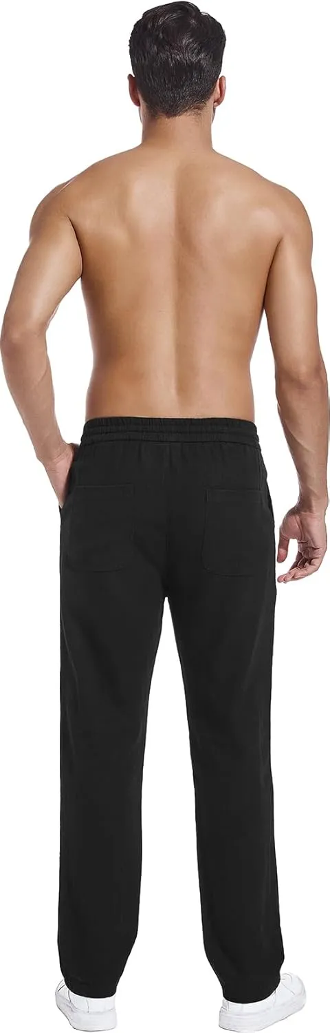 Hoerev Linen Cotton Casual Trousers - Breathe Easy with Lightweight Beach Shore Pants
