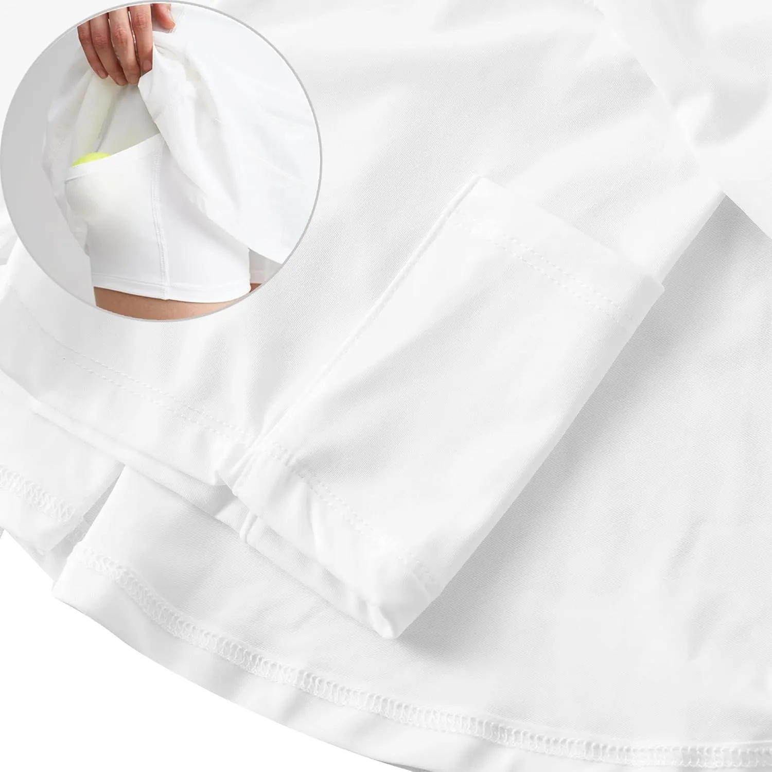 Jastore Kids Girls Tennis Skirts Athletic Skorts Inner Shorts High Waisted Sports Golf Running Skirt