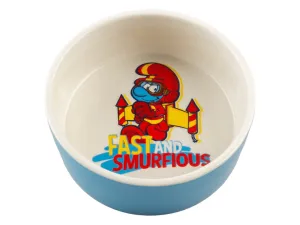 Jeptpack Smurf feeding bowl 500ml - 15x15x6cm white/blue