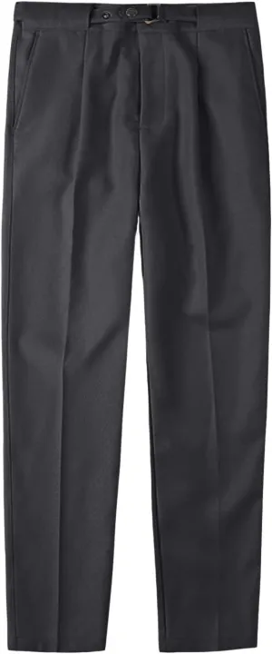 JEShifangjiusu Men's Dress Trousers Solid Color Flat Front Skinny Business Pants Slim Fit Chino Pencil Formal Pants (36,Black), Black, 36