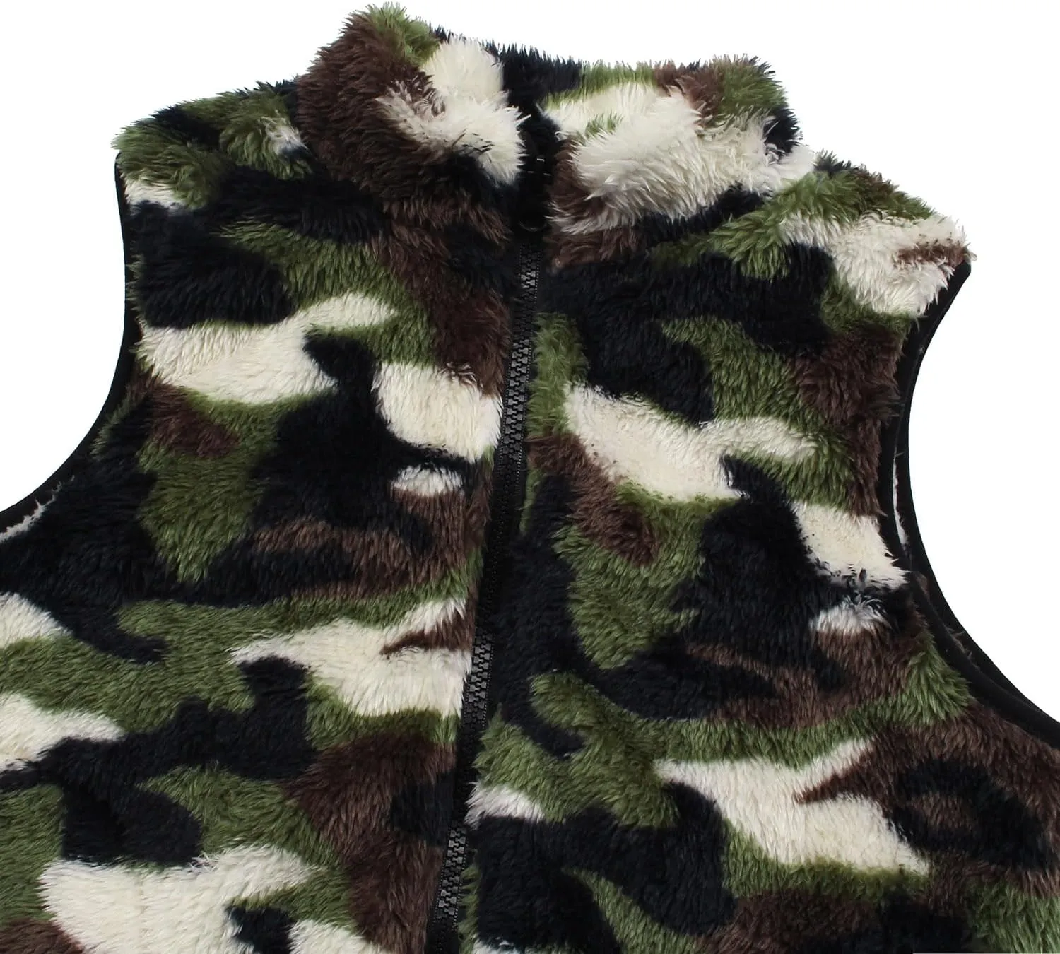 JESKIDS Girls' Boys Sherpa Fleece Vest Outwear Lightweight Solid Color Cute Jacket with Pockets 2-11 Years