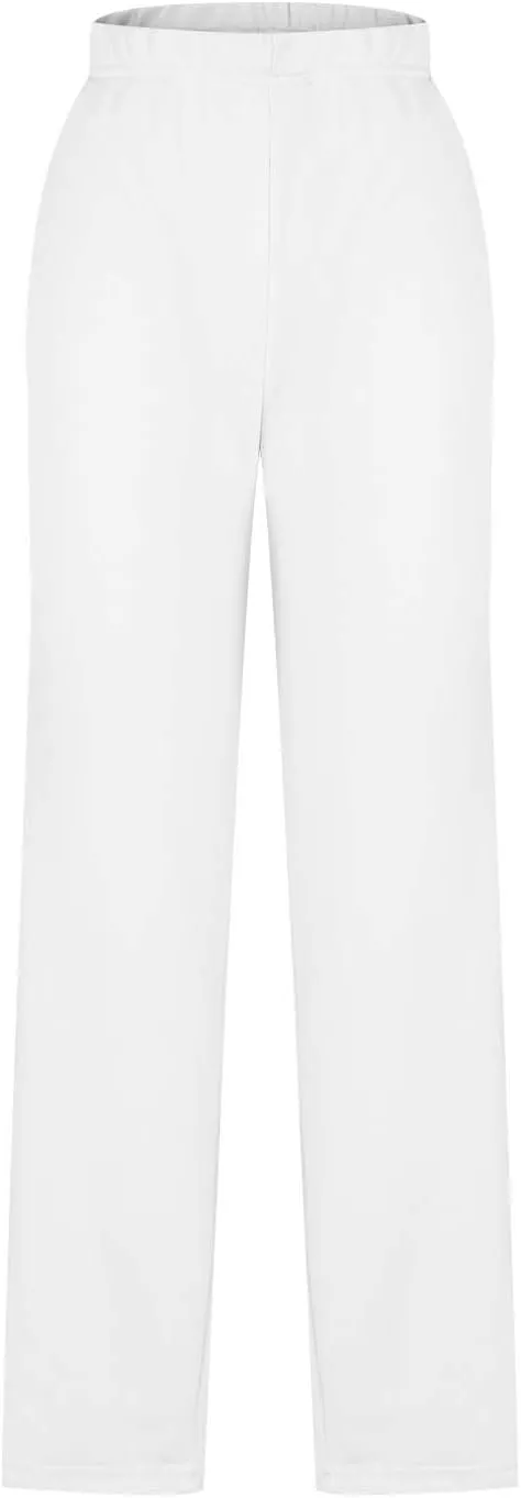 JOAU Women's Plus Size Loose Fit Elastic High Waist Pants Casual Straight Leg Baggy Trousers Soft Loungewear with Pockets