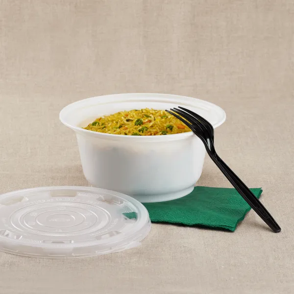 Karat 36oz PP Plastic Injection Molding Bowl (179mm), White - 300 pcs