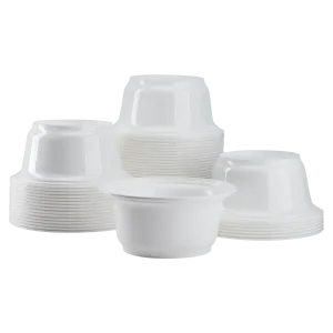 Karat 36oz PP Plastic Injection Molding Bowl (179mm), White - 300 pcs