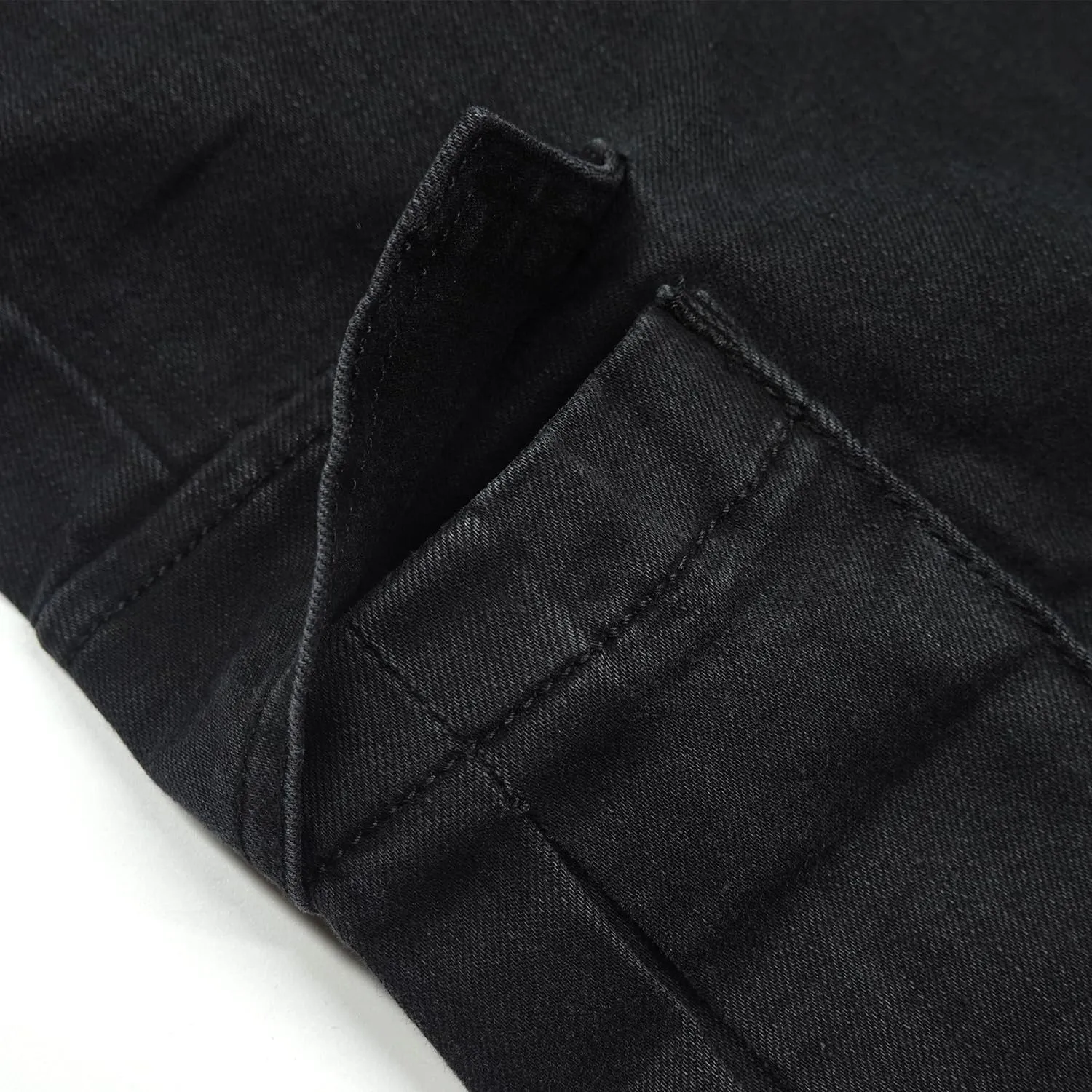 KIDSCOOL SPACE Girls' Cargo Jeans with Flap Pocket, Wide Leg and Split Hem Boyfriend Denim Pants