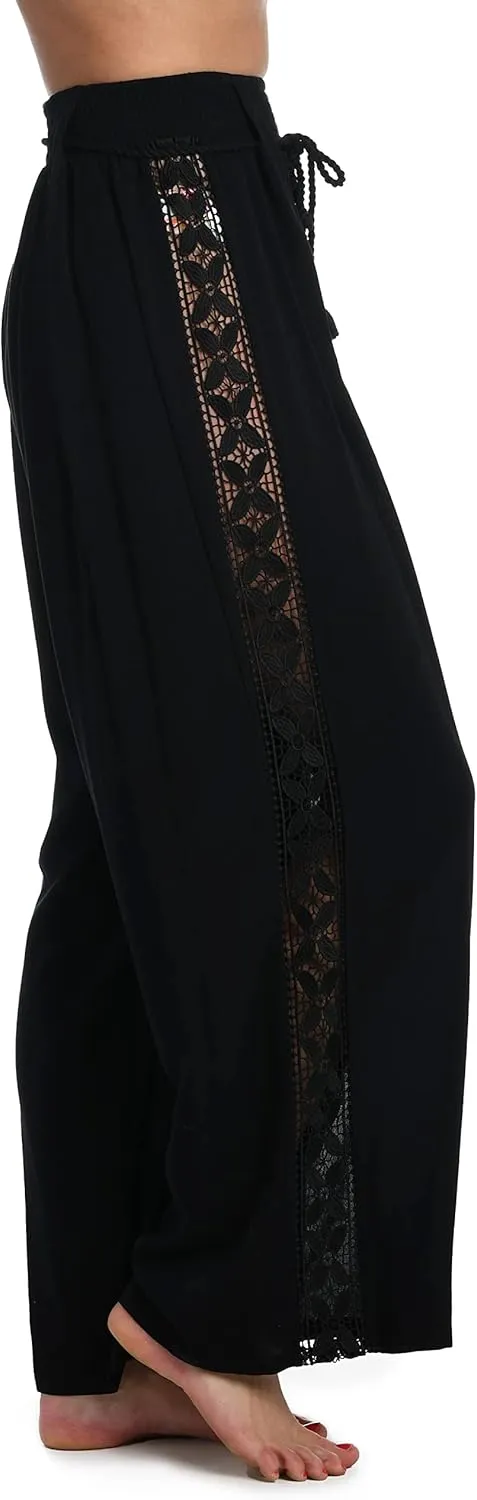 La Blanca Women's Standard Palazzo Pant Swimsuit Cover Up