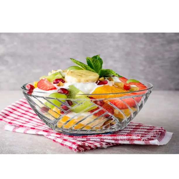 Lav Elis Clear Glass Round Serving Bowls Set of 6, 10.7 oz