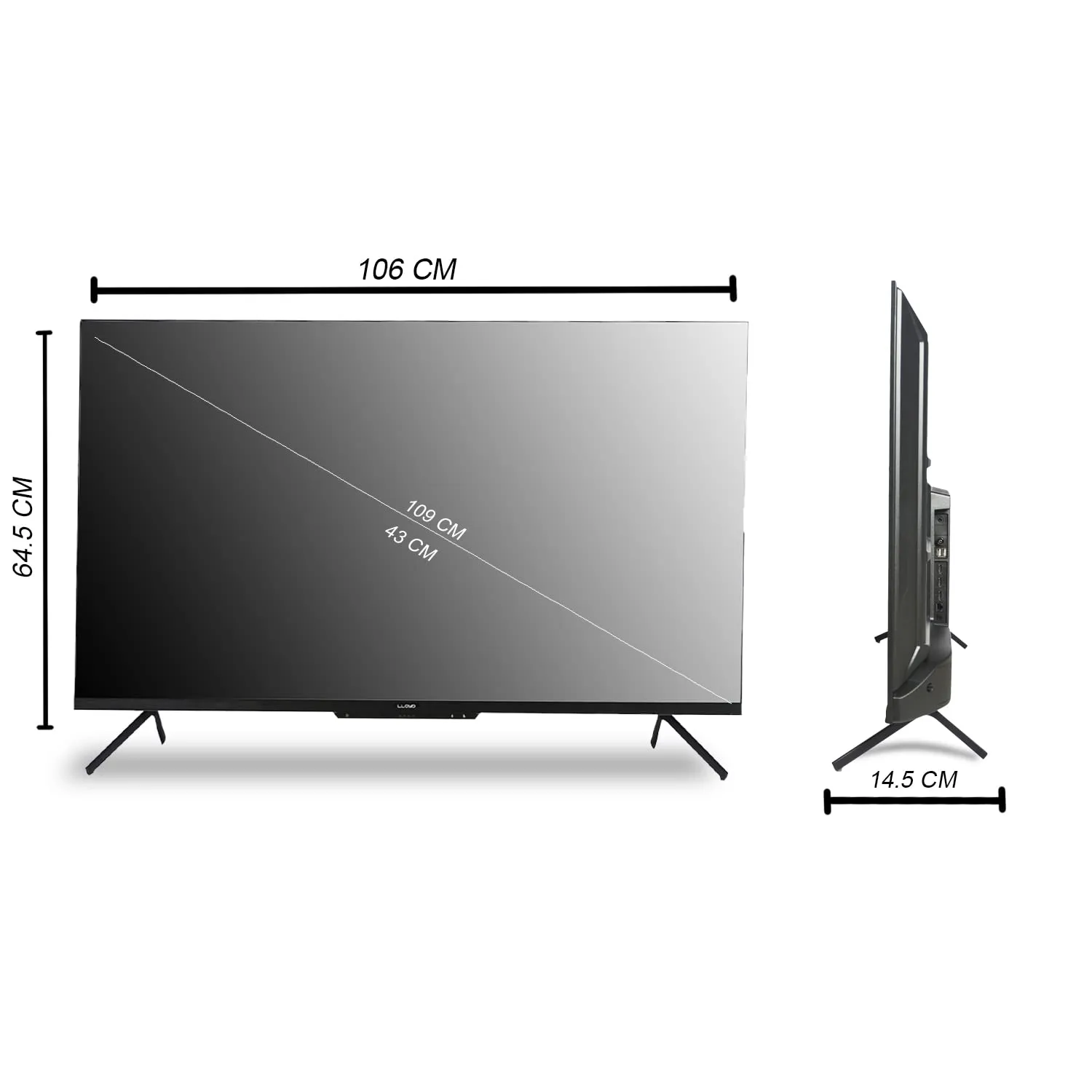 LLOYD 109 cm (43 Inches) 4K Ultra HD Smart LED TV 43UX900D (Black)