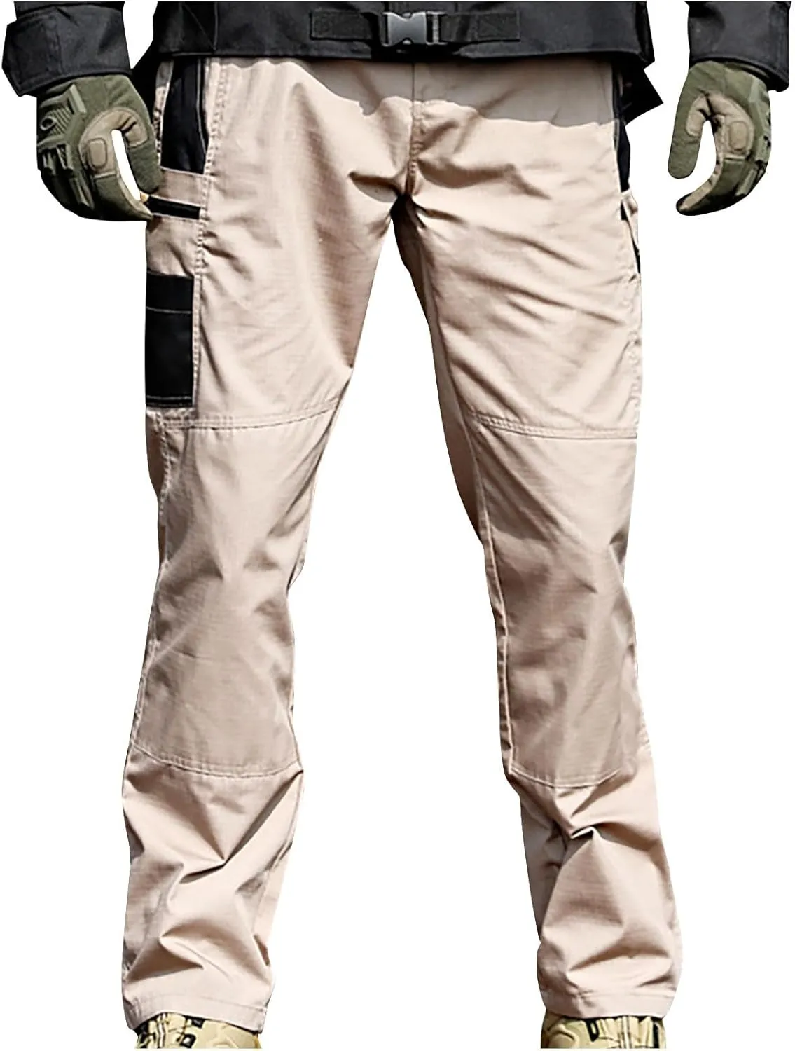 Lounge Cotton Cargo Pants for Men Baggy Tactical Combat Work Pants 2025 Spring Fashion Outdoor Trousers with Pockets