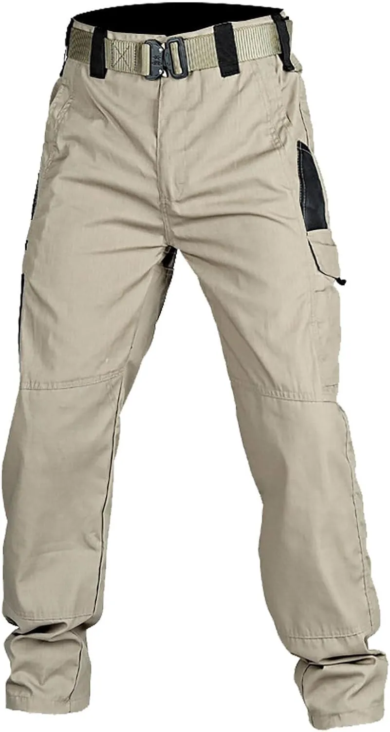 Lounge Cotton Cargo Pants for Men Baggy Tactical Combat Work Pants 2025 Spring Fashion Outdoor Trousers with Pockets