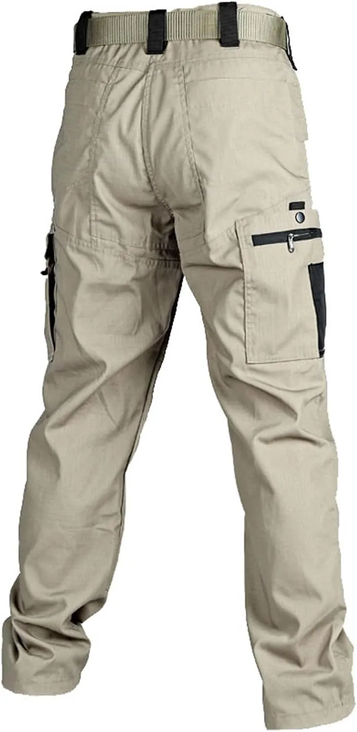 Lounge Cotton Cargo Pants for Men Baggy Tactical Combat Work Pants 2025 Spring Fashion Outdoor Trousers with Pockets