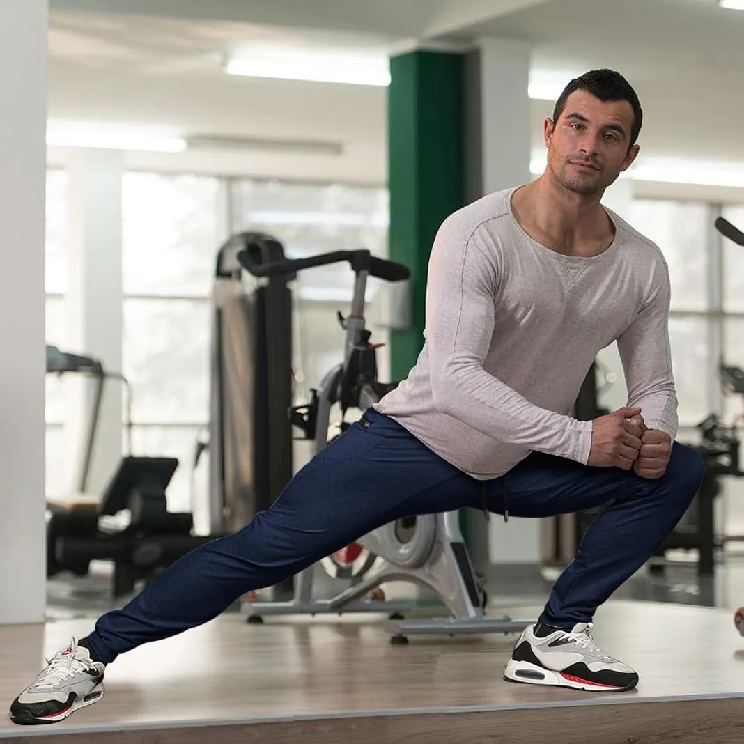 MAIKANONG Mens Slim Joggers Tapered Sweatpants Gym Workout Pants for Running Athletic Casual