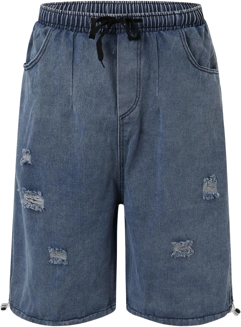 Men Baggy Denim Jorts Y2K Grunge Loose Fit Hip Hop Jean Shorts Summer Casual Short Jeans Streetwear Clothes