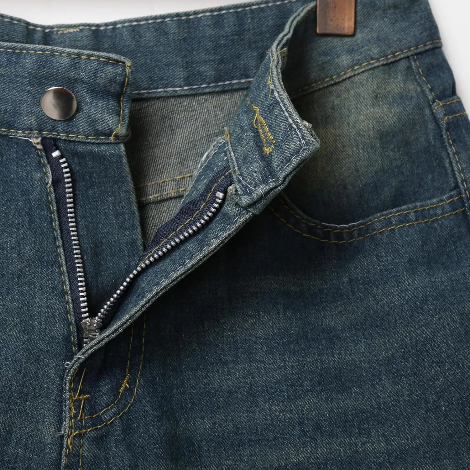 Men Baggy Denim Jorts Y2K Loose Fit Hip Hop Jean Shorts Casual Mid Jeans Trendy Outfits