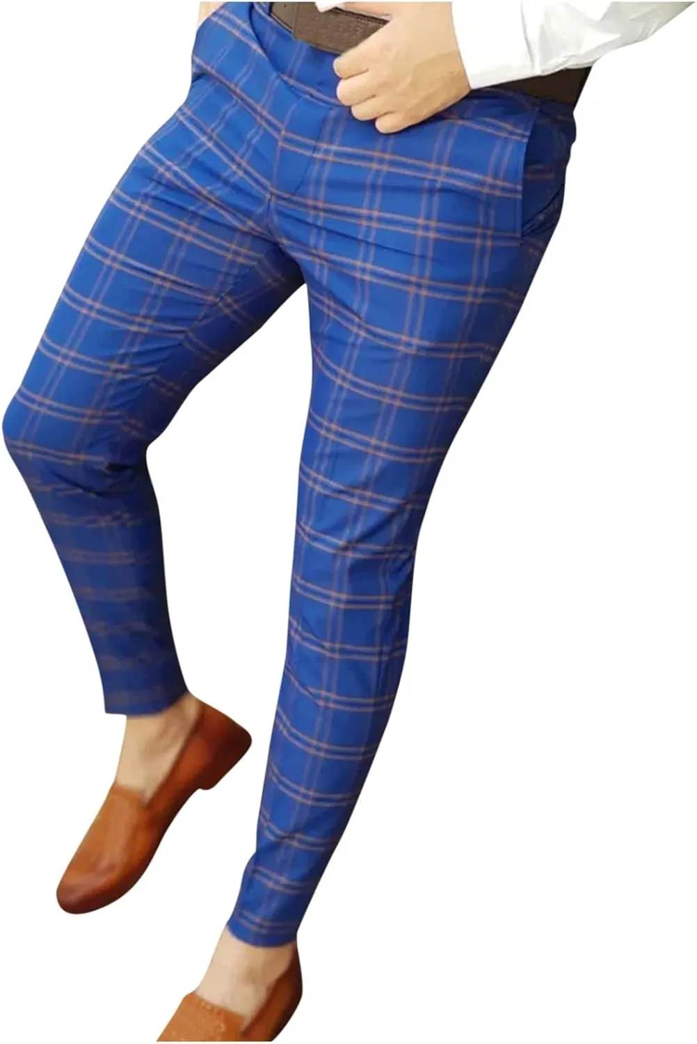 Men Slim Casual Pants Mens Relaxed fit Work Pants White Straight Leg Pants for Men Hiking Pants for Men Slim fit