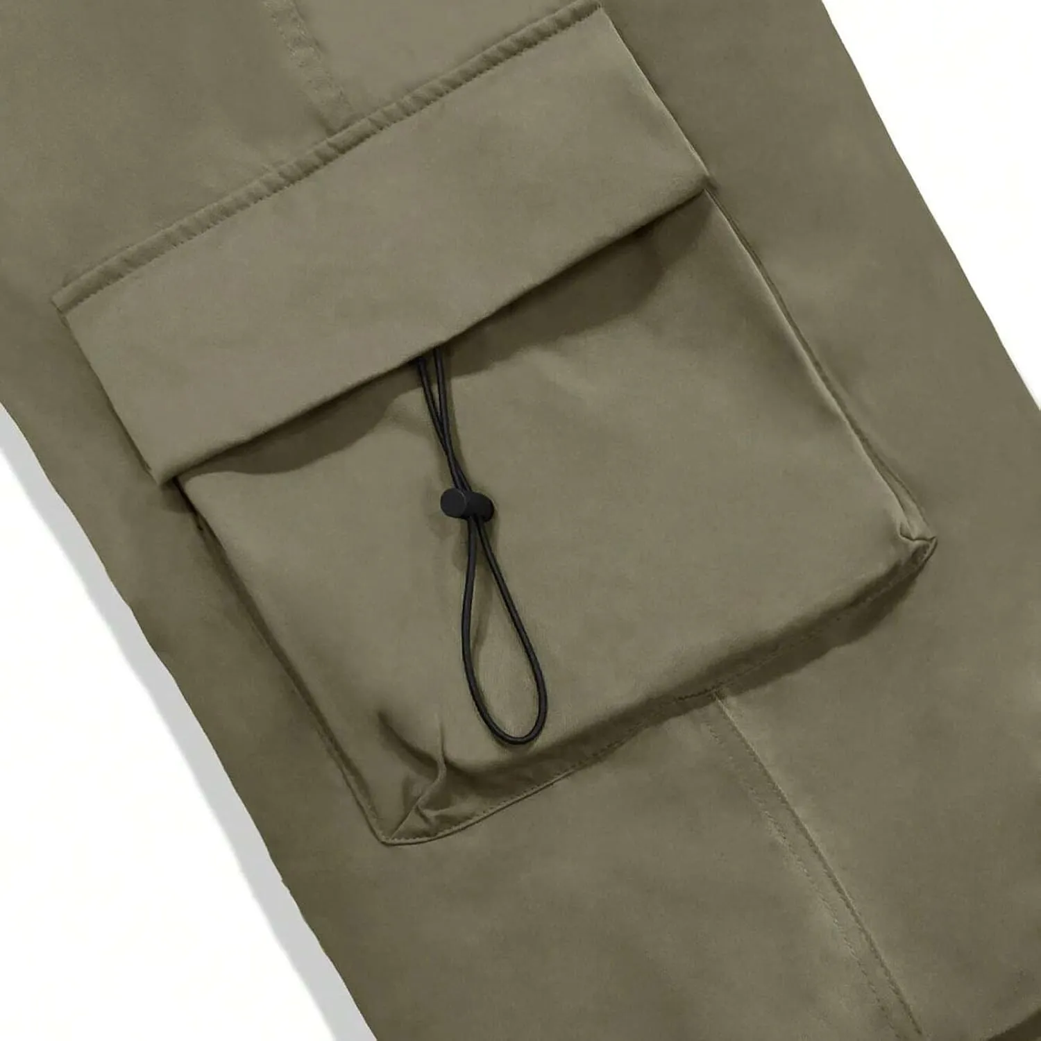 Men's Baggy Cargo Pants Casual Parachute Cargo Pants Stretch Loose Fit Joggers Multi Pockets