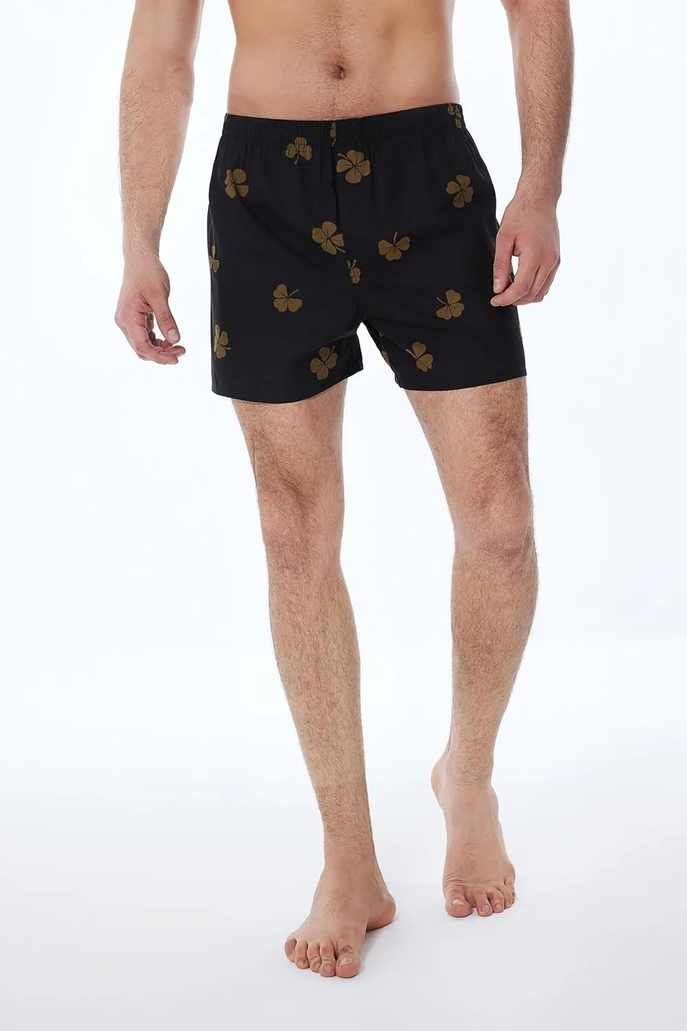 Men's Boxers Underwear 100% Cotton Printed Woven Boxers for Men Pack Boxer Shorts
