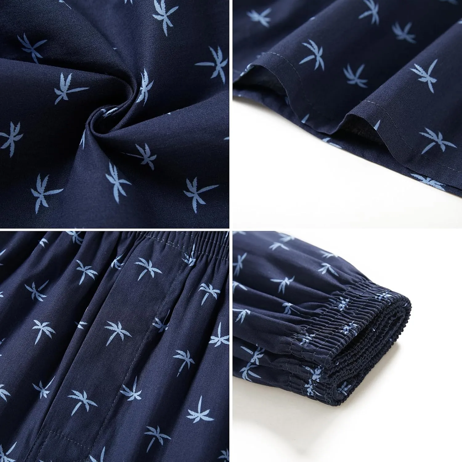 Men's Boxers Underwear 100% Cotton Printed Woven Boxers for Men Pack Boxer Shorts