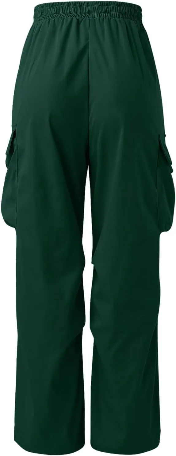 Mens Cargo Pants Loose Fit Casual Joggers Drawstring Waist Cargo Chino Pant with Pockets
