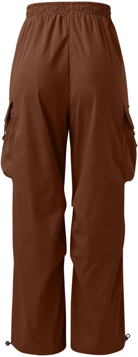 Mens Cargo Pants Loose Fit Casual Joggers Drawstring Waist Cargo Chino Pant with Pockets