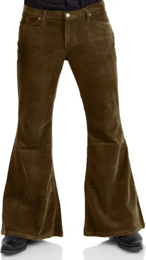 Men's Corduroy Vintage Bell Bottom Pants 70s,Disco Stretchy Flared Pants Fit 60s 70s Outfits for Men,Mens Bell Bottom Jeans.