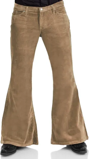 Men's Corduroy Vintage Bell Bottom Pants 70s,Disco Stretchy Flared Pants Fit 60s 70s Outfits for Men,Mens Bell Bottom Jeans.
