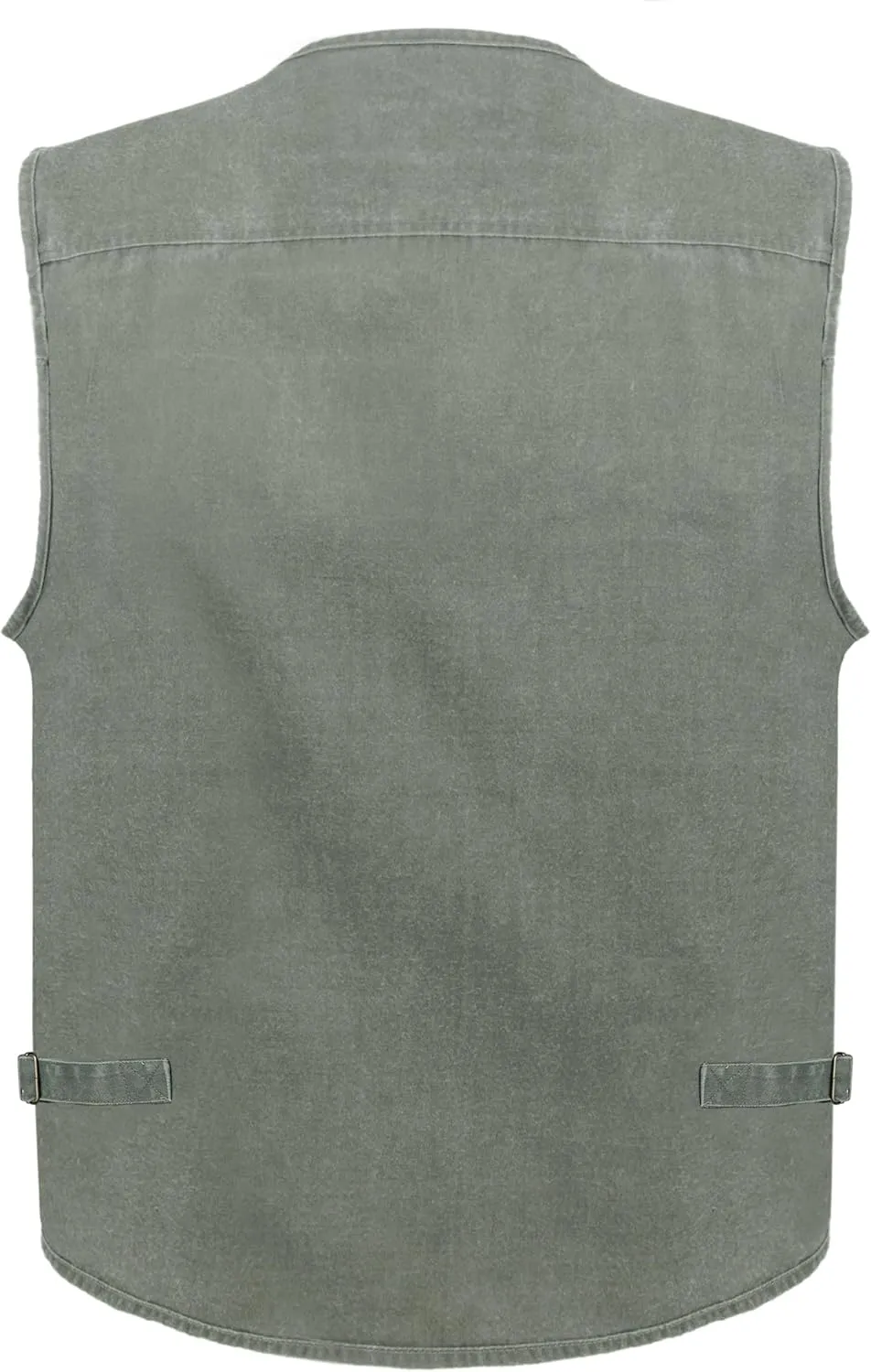Men's Fishing Vest Stone Washed Denim Multi Pockets Outdoor Casual Work Utility Travel Photo Hunting Cargo Vests