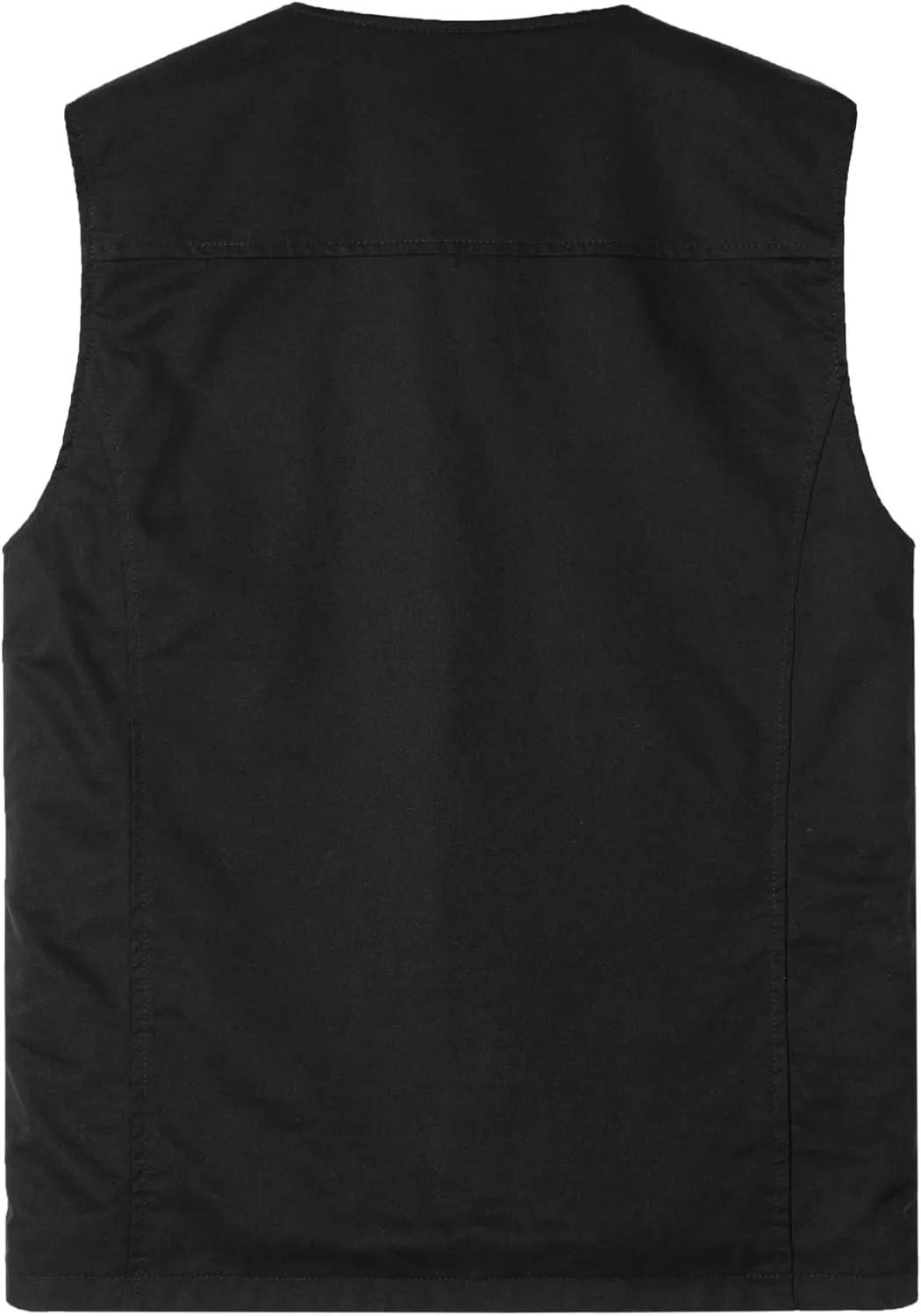 Men's Lightweight Casual Vest Outdoor Cotton Vest Breathable Multi-Pocket Waistcoat Fishing Safari Travel Vests