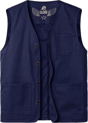 Men's Lightweight Casual Vest Outdoor Cotton Vest Breathable Multi-Pocket Waistcoat Fishing Safari Travel Vests