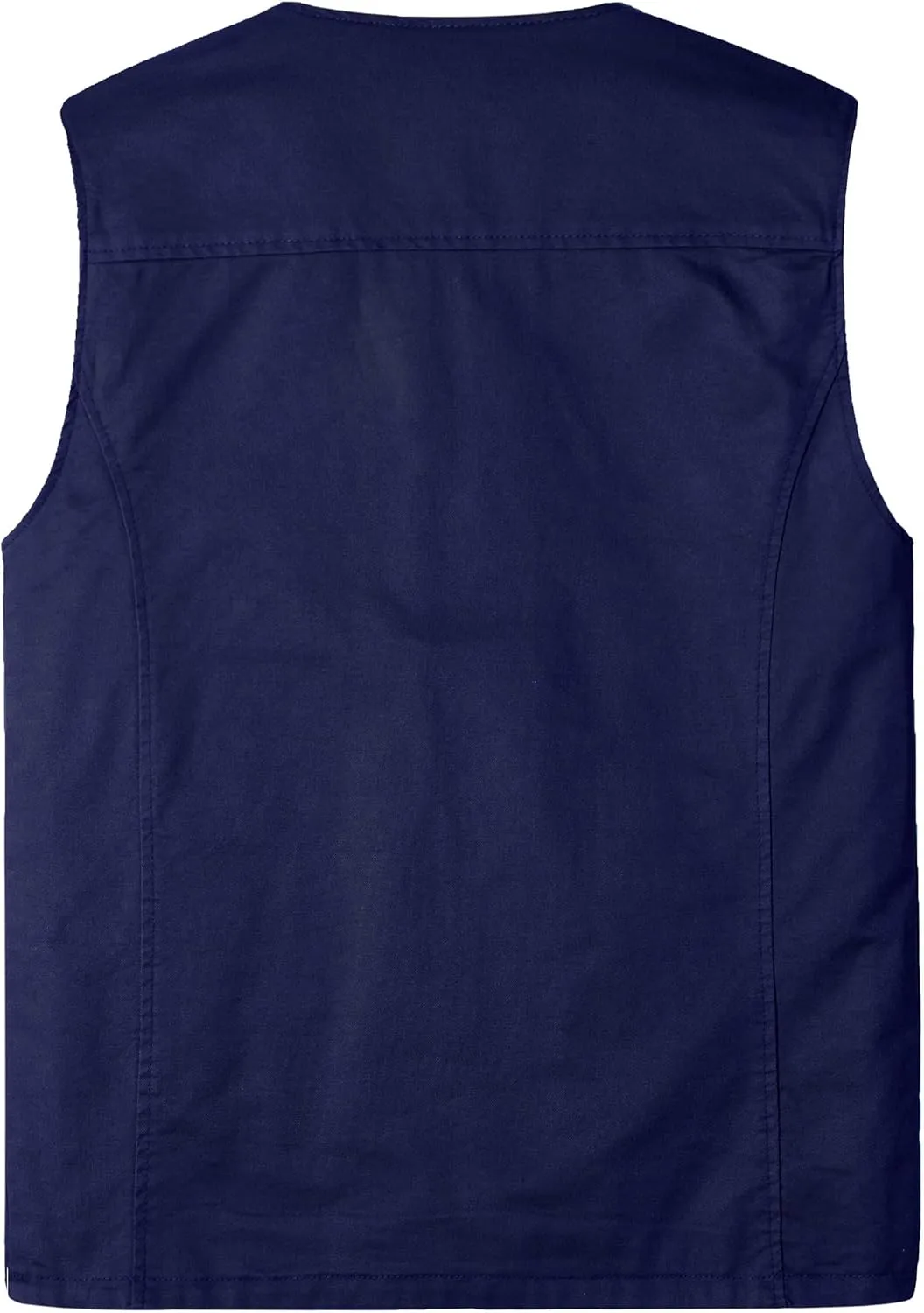 Men's Lightweight Casual Vest Outdoor Cotton Vest Breathable Multi-Pocket Waistcoat Fishing Safari Travel Vests