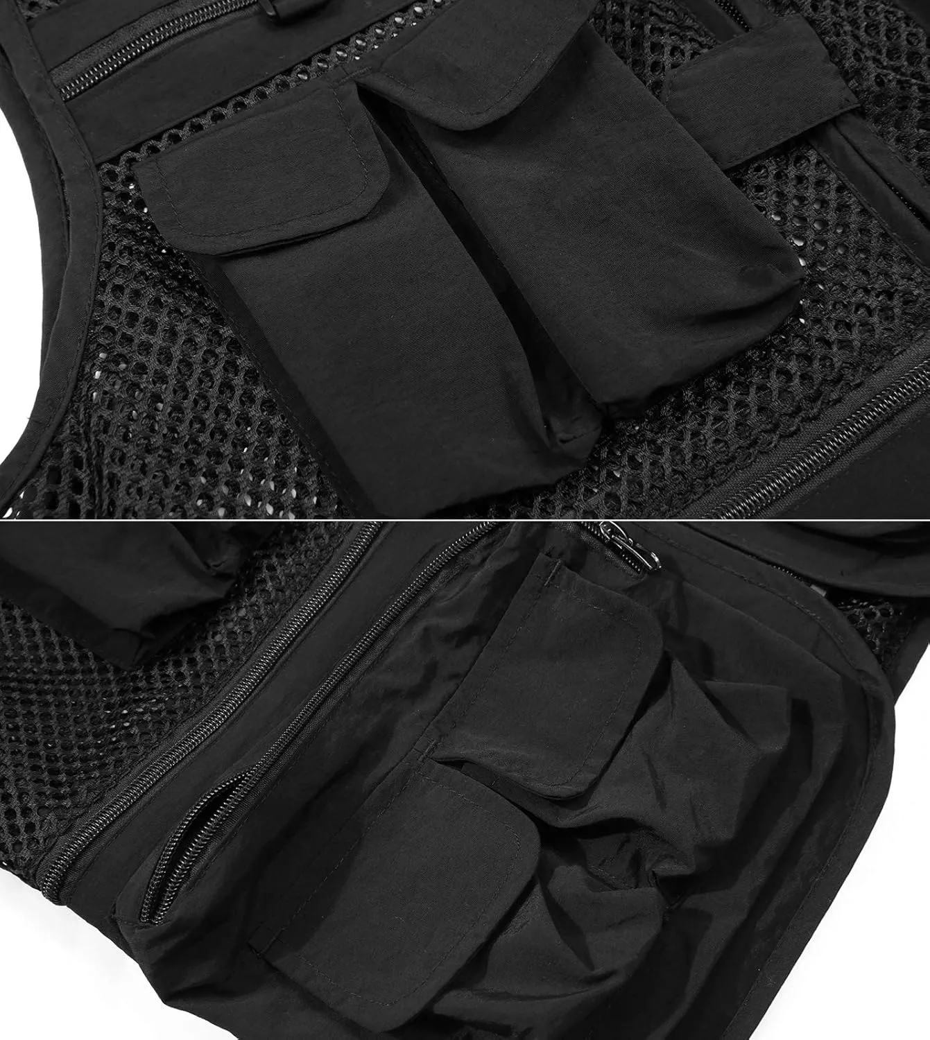 Mens Outdoor Fishing Vest Safari Travel Photography Vests Jacket Multi Pocket