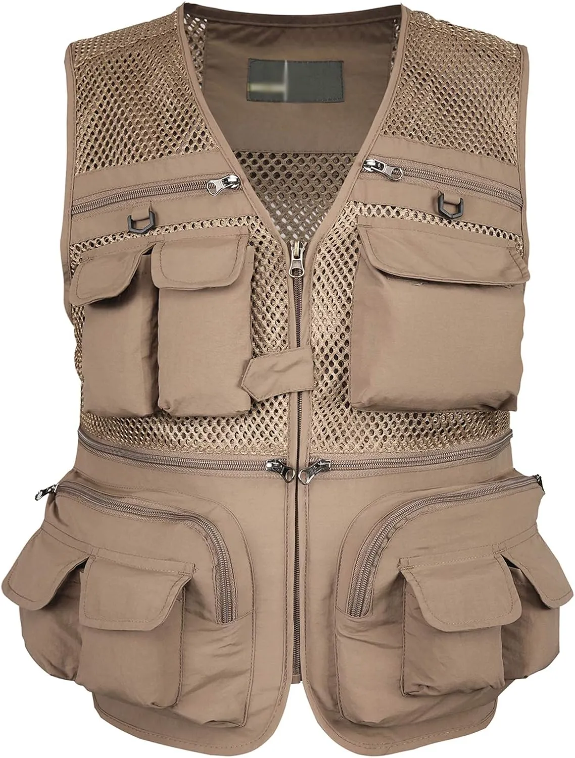 Mens Outdoor Fishing Vest Safari Travel Photography Vests Jacket Multi Pocket